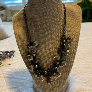 Crystal statement necklace